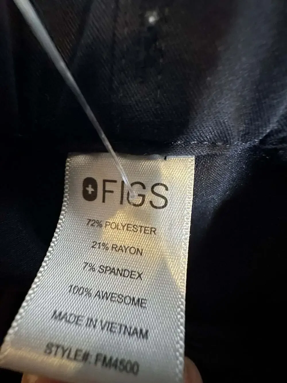 FIGS Men's Pisco Basic Scrub Pants Black Style FM4500